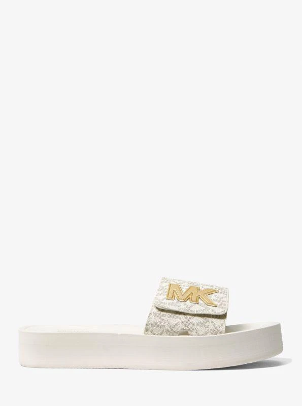 商品Michael Kors|Logo Platform Slide Sandal,价格¥291,第2张图片详细描述