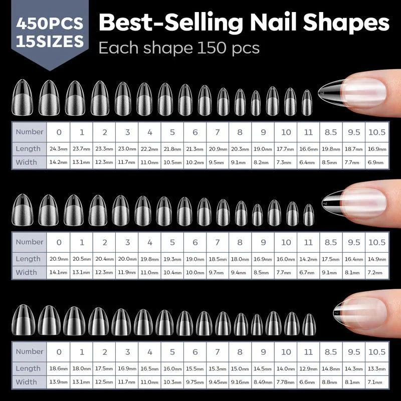 商品[国内直发] MODELONES|Almond Soft Nail Tips,价格¥118,第5张图片详细描述
