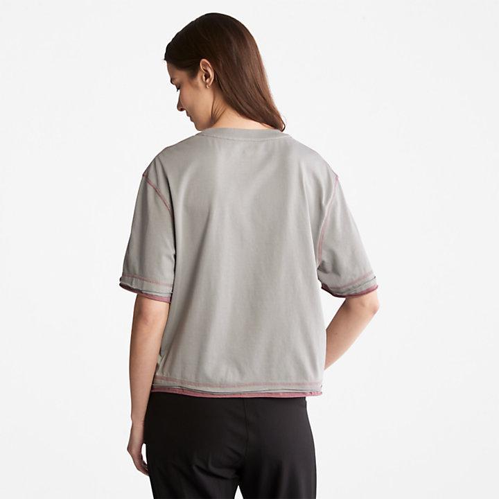 商品Timberland|Anti-Odour Supima® Cotton T-Shirt for Women in Grey,价格¥185,第4张图片详细描述