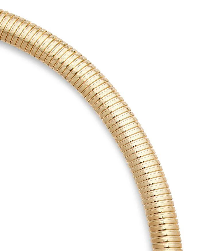 商品Alberto Amati|14K Yellow Gold Tubogas Collar Necklace, 18",价格¥43134,第3张图片详细描述