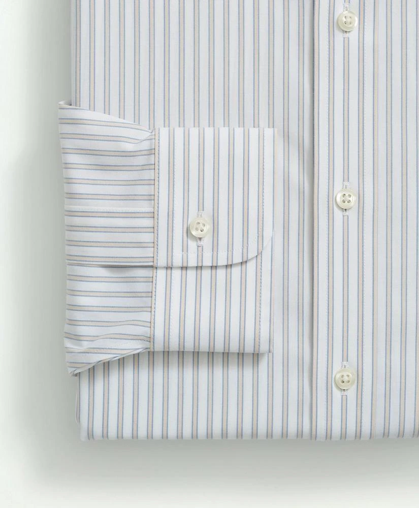 商品Brooks Brothers|Stretch Supima® Cotton Non-Iron Poplin Button Down Collar, Ground Stripe Dress Shirt,价格¥471,第2张图片详细描述