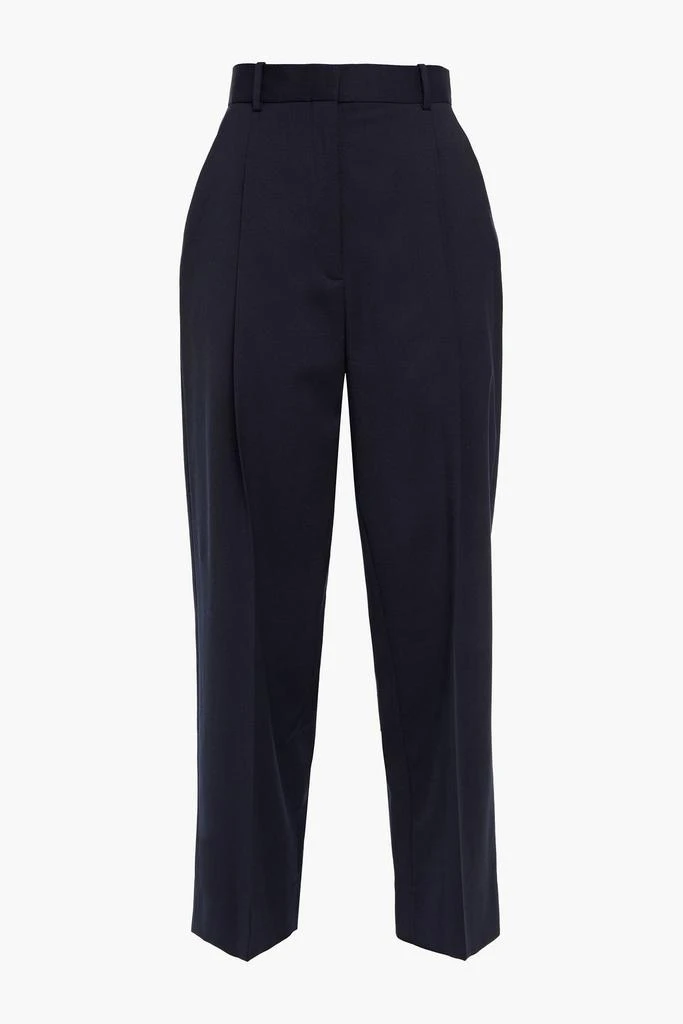 商品Sandro|Navam cropped pleated twill straight-leg pants,价格¥416,第3张图片详细描述