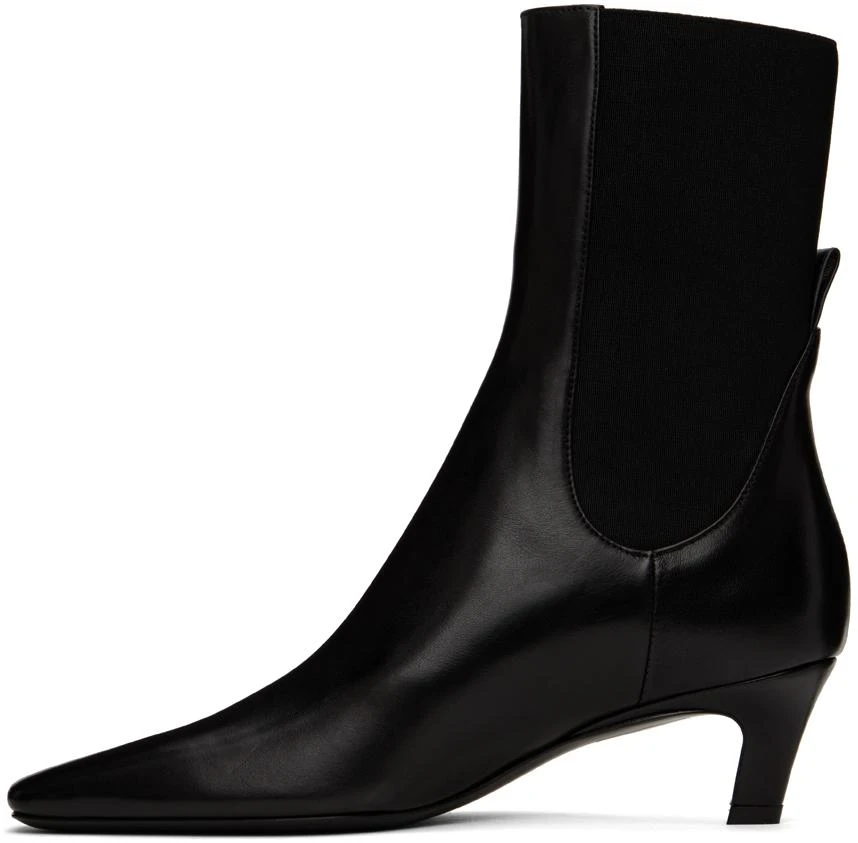 商品Totême|Black 'The Mid Heel' Boots,价格¥5314,第3张图片详细描述