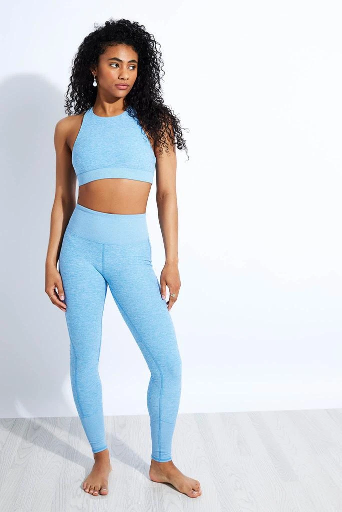 商品Alo|Alosoft Iconic 90's Bra - Tile Blue/White Heather,价格¥656,第2张图片详细描述
