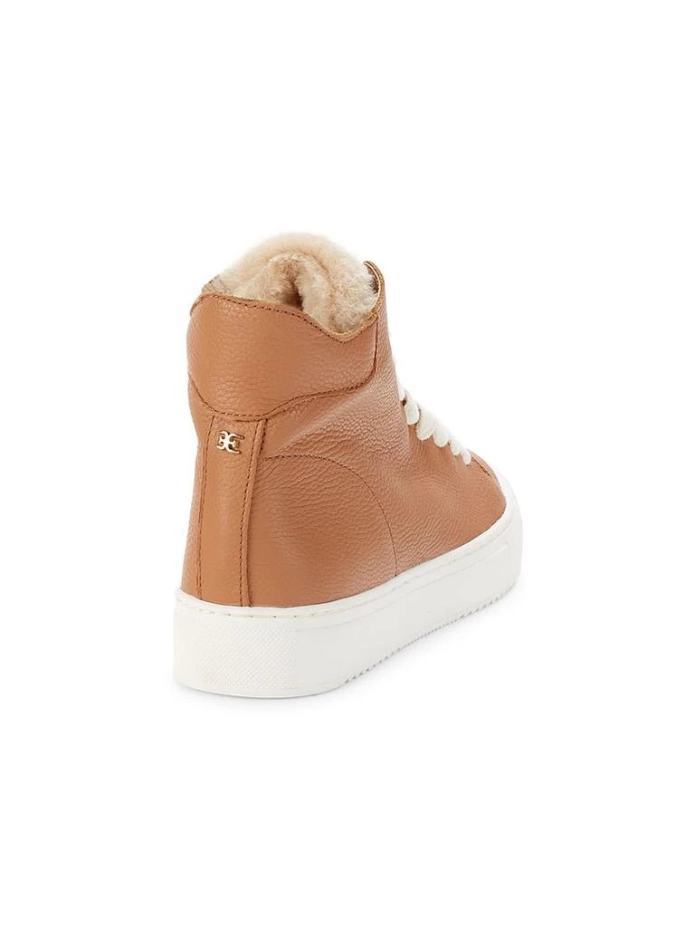 商品Sam Edelman|Pence Faux Fur-Trim Leather High-Top Sneakers,价格¥198,第3张图片详细描述