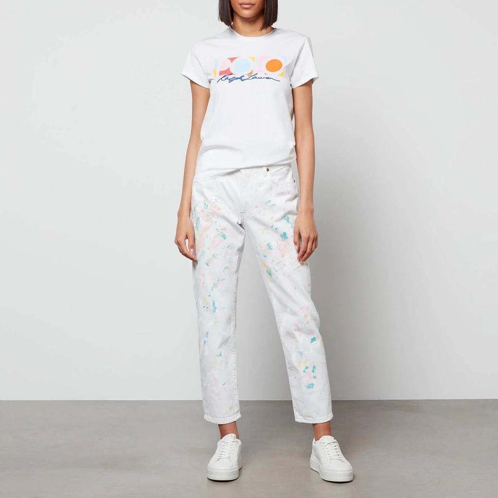 商品Ralph Lauren|Polo Ralph Lauren Women's Polo Logo T-Shirt - White,价格¥286,第3张图片详细描述