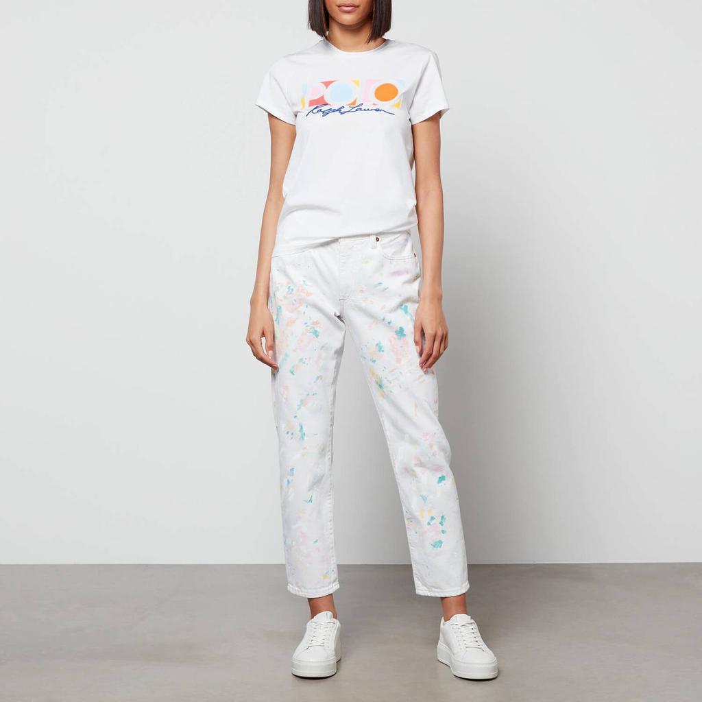 商品Ralph Lauren|Polo Ralph Lauren Women's Polo Logo T-Shirt - White,价格¥339,第5张图片详细描述