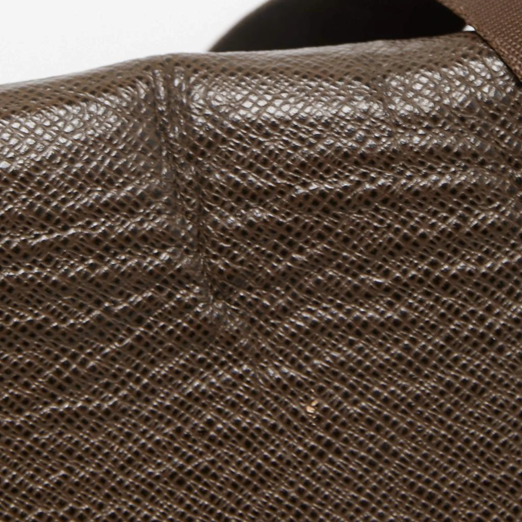 商品[二手商品] Louis Vuitton|Louis Vuitton Brown/Green Taiga Leather Dersou Messenger Bag,价格¥4996,第5张图片详细描述