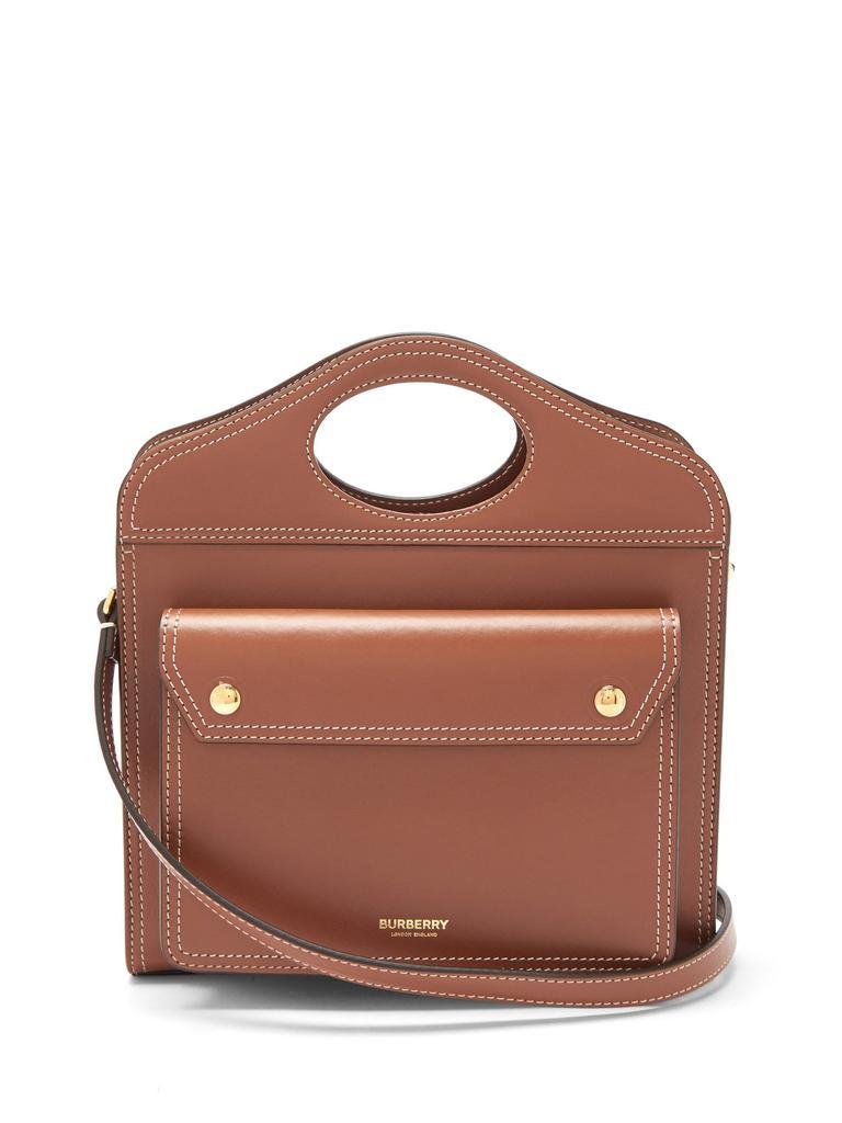 商品Burberry|Pocket mini leather cross-body bag,价格¥10506,第1张图片