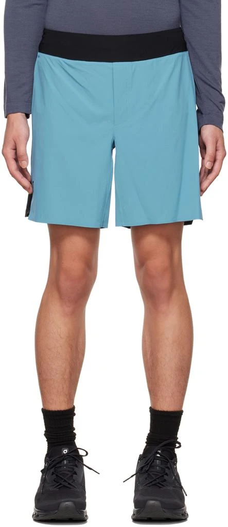 商品On|Blue & Black Lightweight Shorts,价格¥358,第1张图片