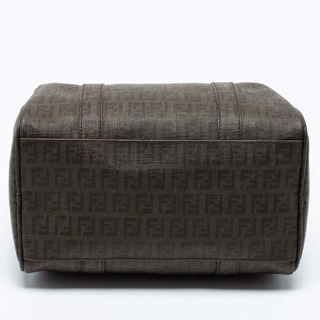 Fendi Grey Zucchino Coated Canvas Forever Bauletto Boston Bag 商品