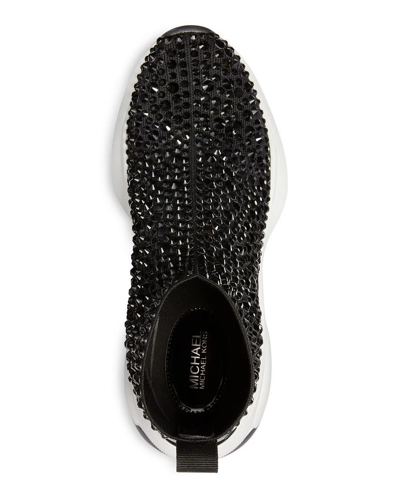 Women's Zuma Almond Toe Crystal Covered Wedge Heel Platform Booties 商品