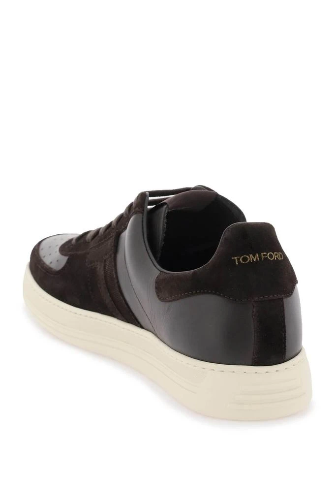 商品Tom Ford|Tom Ford Suede And Leather radcliffe Sneakers - Men,价格¥7867,第3张图片详细描述