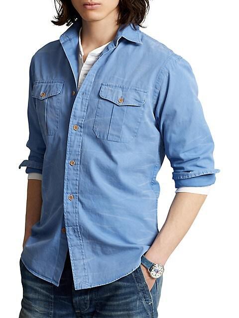 商品Ralph Lauren|Chino Long-Sleeve Sport Shirt,价格¥625,第6张图片详细描述