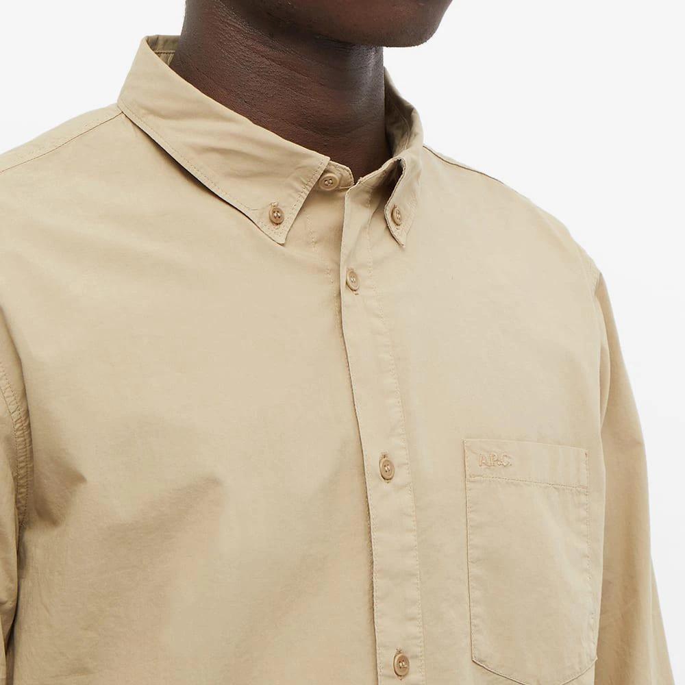 商品A.P.C.|A.P.C. Edouard Button Down Logo Shirt,价格¥791,第5张图片详细描述