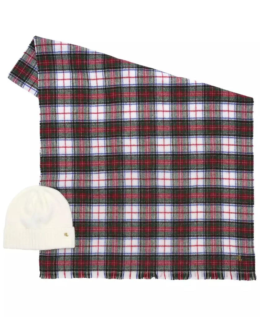 商品Ralph Lauren|Woven Scarf and Knit Hat Gift Set,价格¥659,第3张图片详细描述