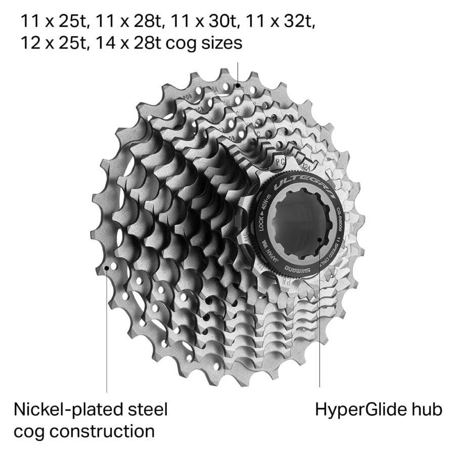 商品SHIMANO|Ultegra CS-R8000 Cassette,价格¥526,第2张图片详细描述