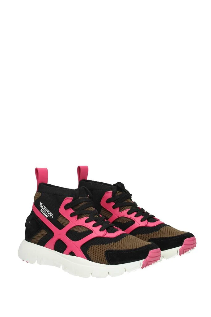 商品Valentino|Sneakers Fabric Black Pink,价格¥1875,第2张图片详细描述