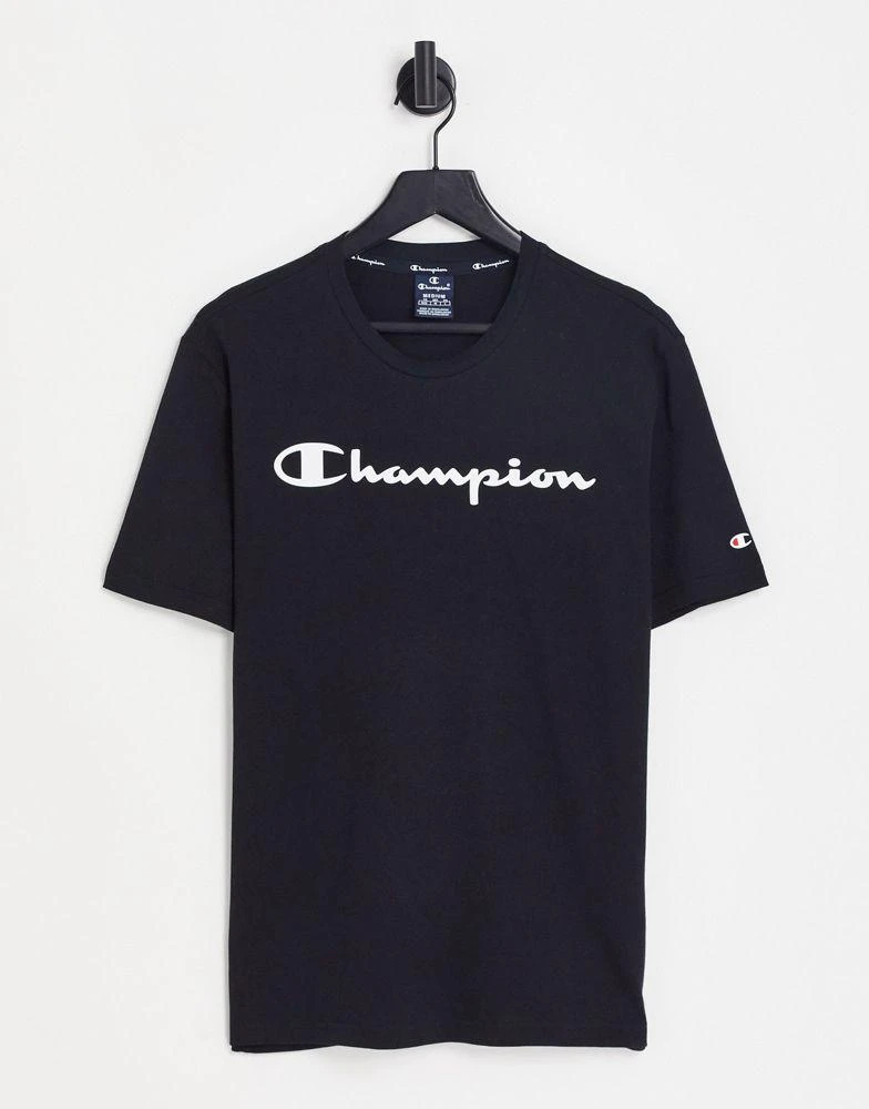 商品CHAMPION|Champion large logo t-shirt in black,价格¥166,第1张图片