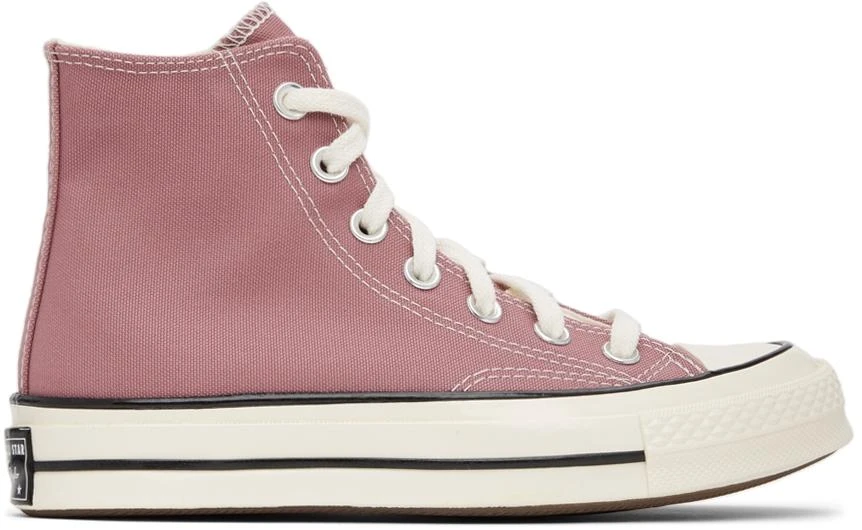 商品Converse|Pink Recycled Canvas Chuck 70 Hi Sneakers,价格¥341,第1张图片