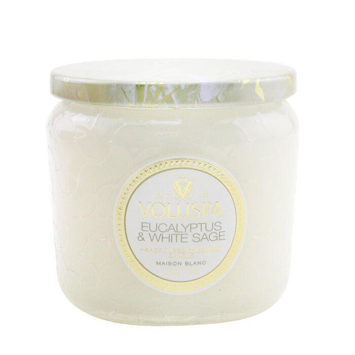 商品Voluspa|Voluspa 小浮雕香薰蜡烛 - 桉树与白鼠尾草 128g/4.5oz,价格¥160,第1张图片