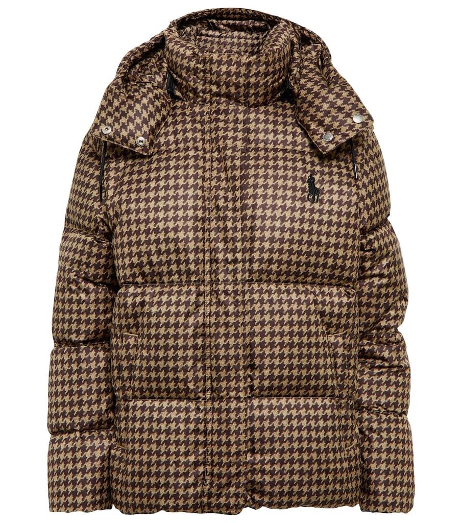 Houndstooth puffer jacket商品第1张图片规格展示