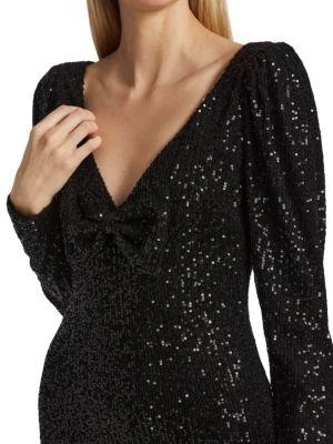 商品CAROLINE CONSTAS|Taylor Sequin Mini Dress,价格¥555,第4张图片详细描述
