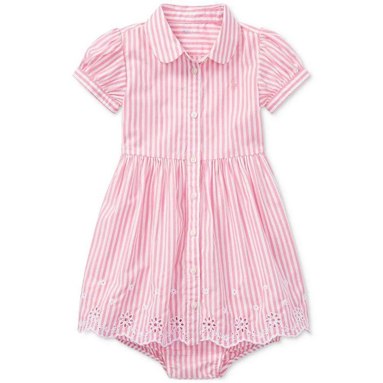 商品Ralph Lauren|Bengal-Striped Cotton Shirtdress, Baby Girls,价格¥245,第1张图片