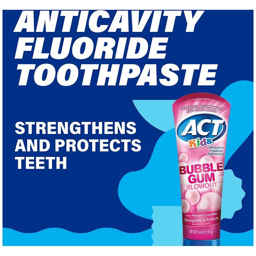 商品ACT|Kids Anticavity Fluoride Toothpaste Bubble Gum Blowout,价格¥30,第3张图片详细描述