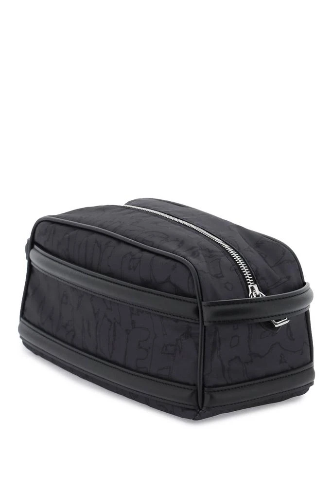 商品Alexander McQueen|CROSS STRAP LOGO PRINT WASH BAG,价格¥4335,第2张图片详细描述