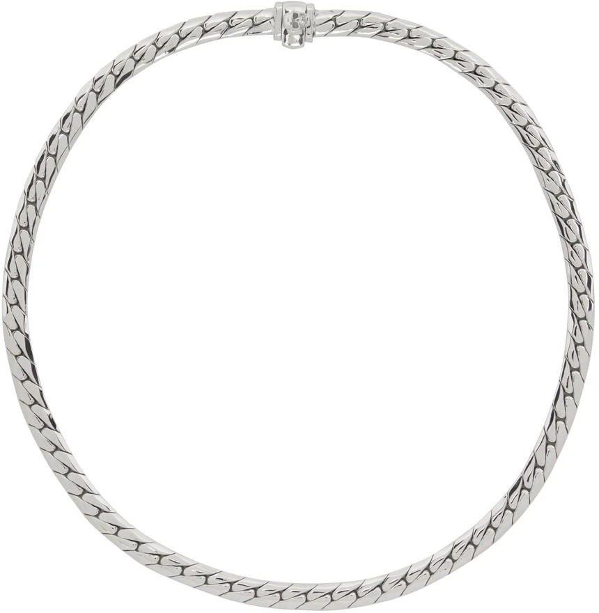 商品Emanuele Bicocchi|Silver Herringbone Chain Necklace,价格¥1257,第1张图片