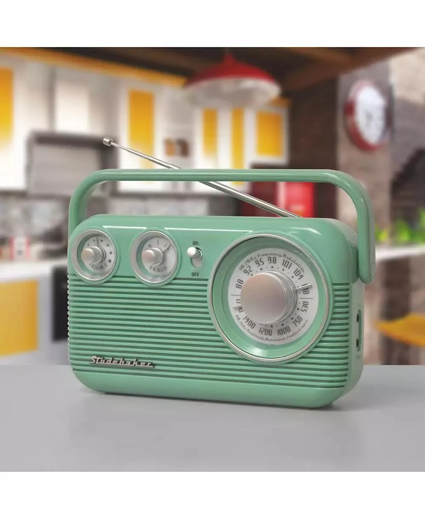 商品Studebaker|SB2003TE Portable AM/FM Radio,价格¥262,第4张图片详细描述