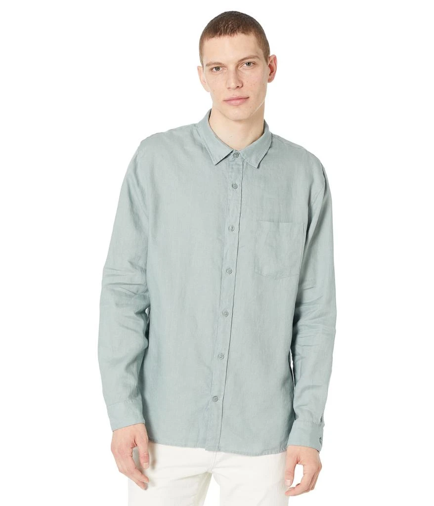 商品Vince|Linen Long Sleeve,价格¥1257,第1张图片