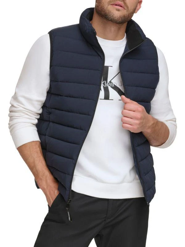 商品Calvin Klein|Stretch Puffer Vest,价格¥684,第4张图片详细描述