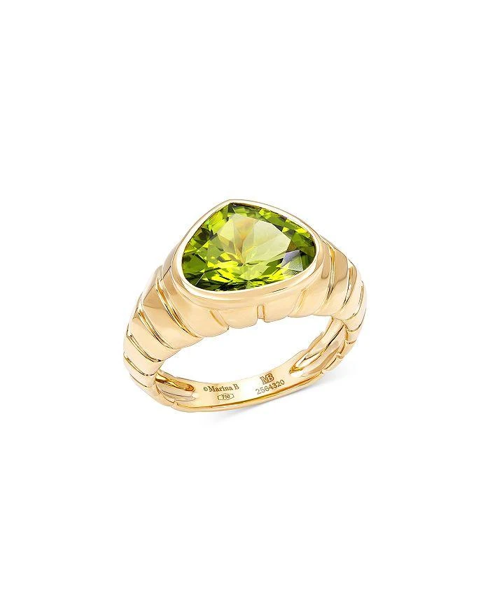 商品MARINA|18K Yellow Gold Peridot Timo Ring,价格¥29873,第1张图片