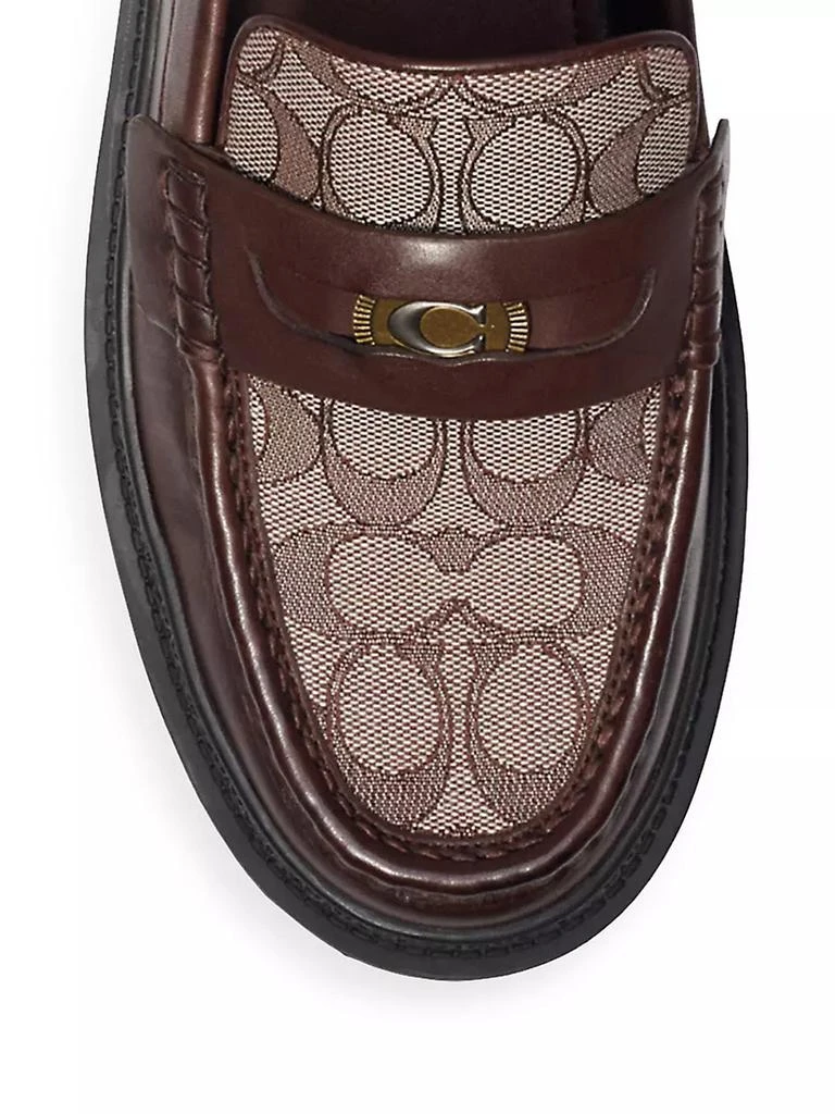 商品Coach|Coin C Coin Signature Leather Loafers,价格¥1417,第4张图片详细描述