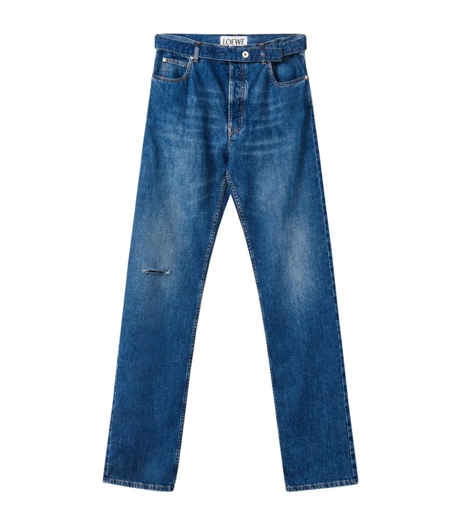 商品Loewe|Washed Straight Jeans,价格¥5061,第1张图片