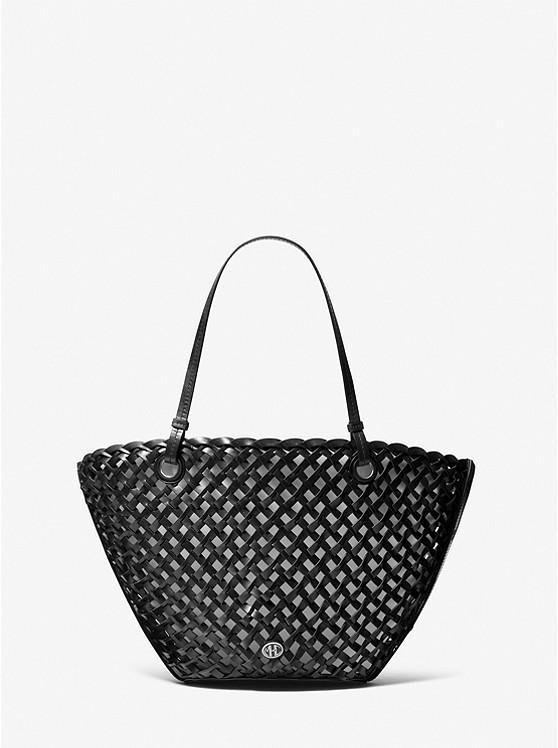 商品Michael Kors|Isabella Medium Hand-Woven Leather Tote Bag,价格¥9996,第5张图片详细描述