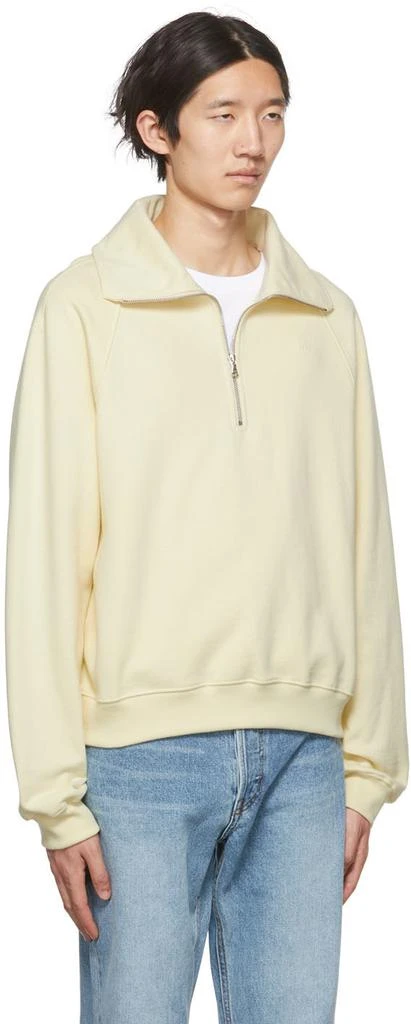 商品Recto|SSENSE Exclusive Yellow Half-Zip Sweater,价格¥472,第2张图片详细描述