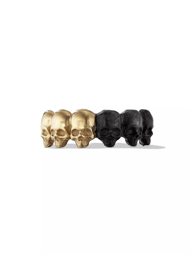 商品David Yurman|Memento Mori Skull Band Ring in 18K Yellow Gold,价格¥21728,第3张图片详细描述