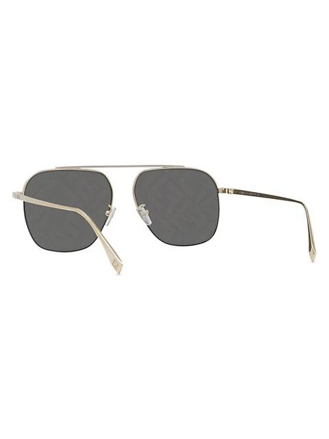 商品Fendi|57MM Logo Pilot Sunglasses,价格¥3868,第5张图片详细描述