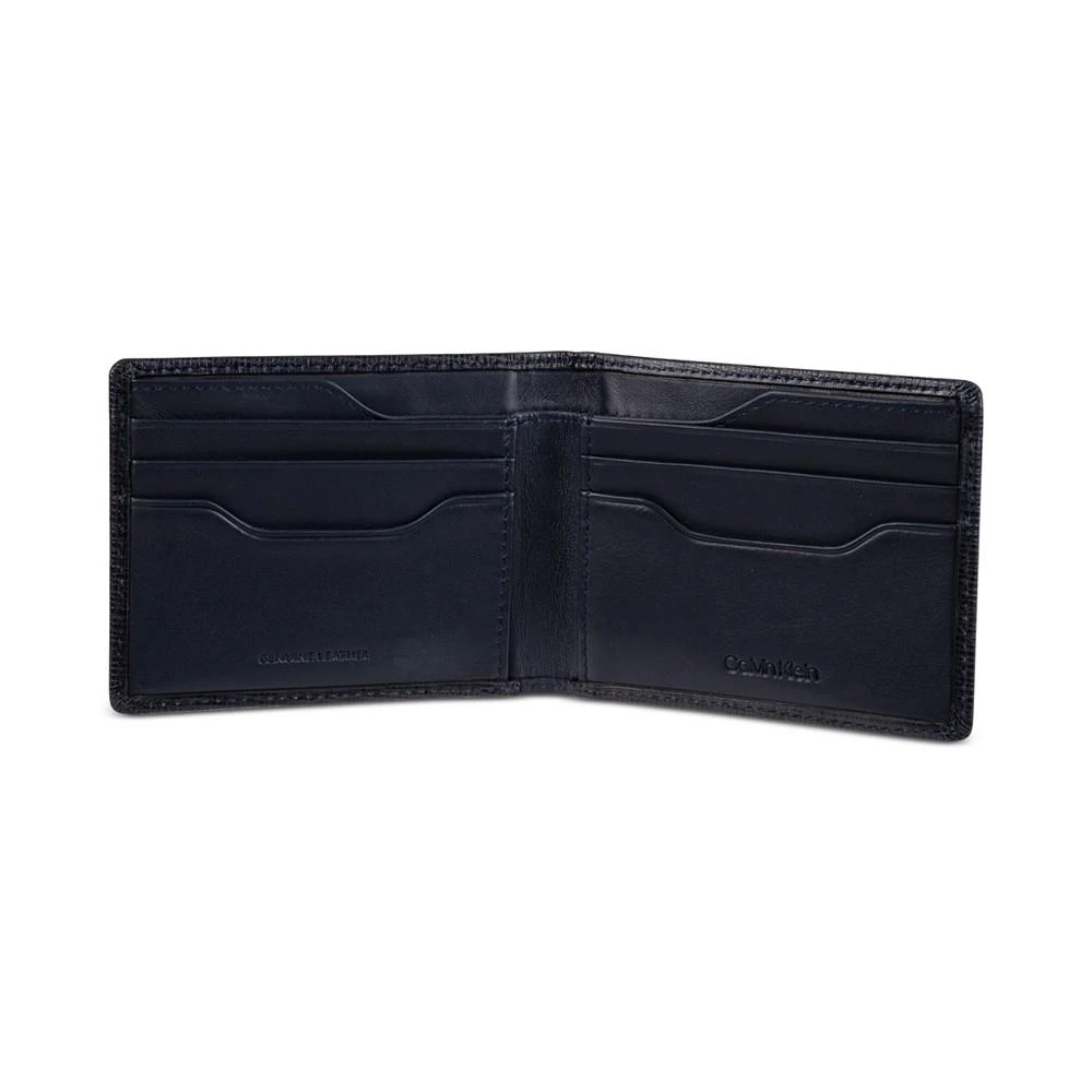 商品Calvin Klein|Men's Saffiano Slimfold Wallet with Key Fob,价格¥267,第4张图片详细描述