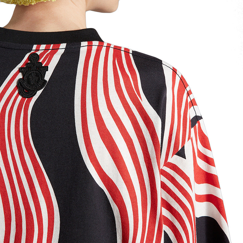 【预售3-7天】Moncler/蒙克莱 22年秋冬新款 JW Anderson系列 男女同款白色/红色/黑色纯棉印花短袖T恤H209E8C00003829JS999商品第3张图片规格展示