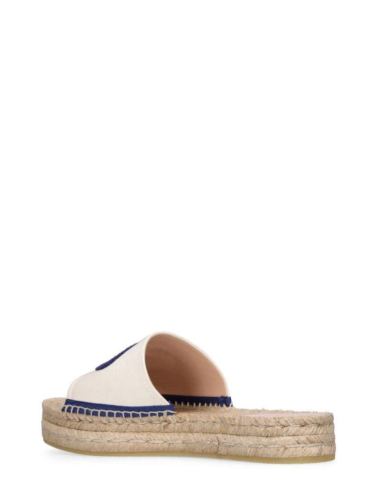 商品Gucci|40mm Pilar Cotton Canvas Espadrilles,价格¥4521,第3张图片详细描述