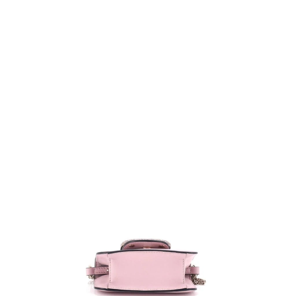 商品[二手商品] Valentino|VLogo Loco Flap Shoulder Bag Leather with Crystals Micro,价格¥8813,第4张图片详细描述