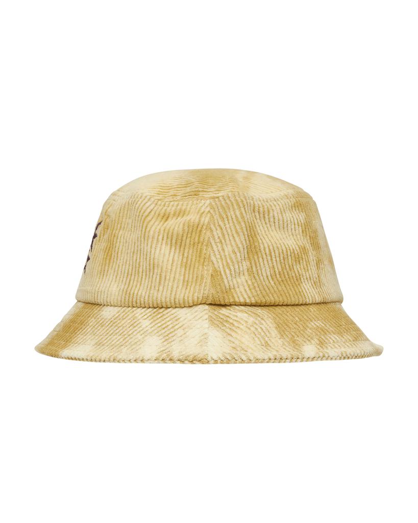 Spikey Bleached Cord Bucket Hat Yellow商品第3张图片规格展示