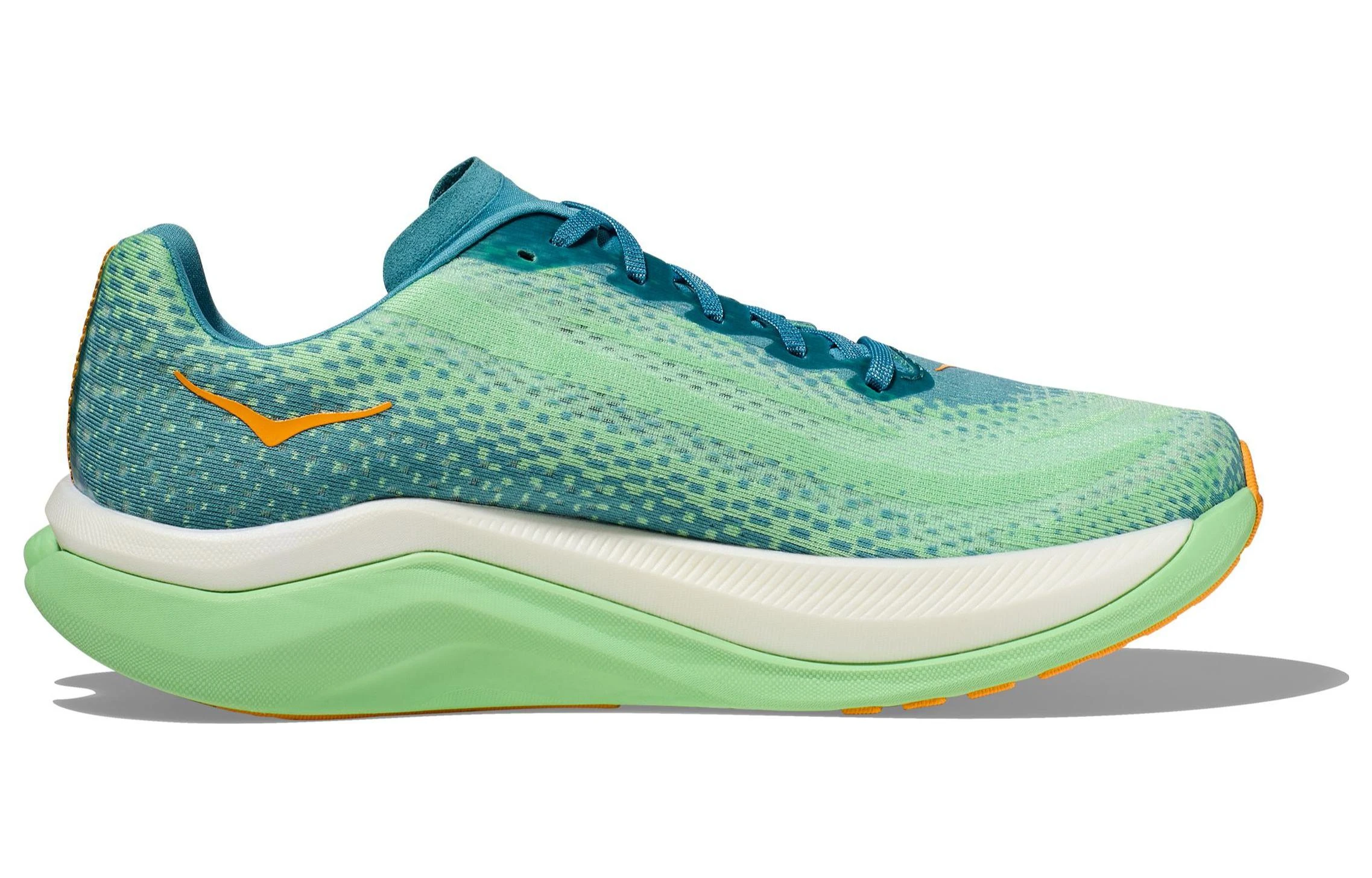 商品[国内直发] Hoka One One|Mach X 轻盈缓震防滑耐磨 低帮 马拉松跑步鞋 男款 绿,价格¥1735,第3张图片详细描述
