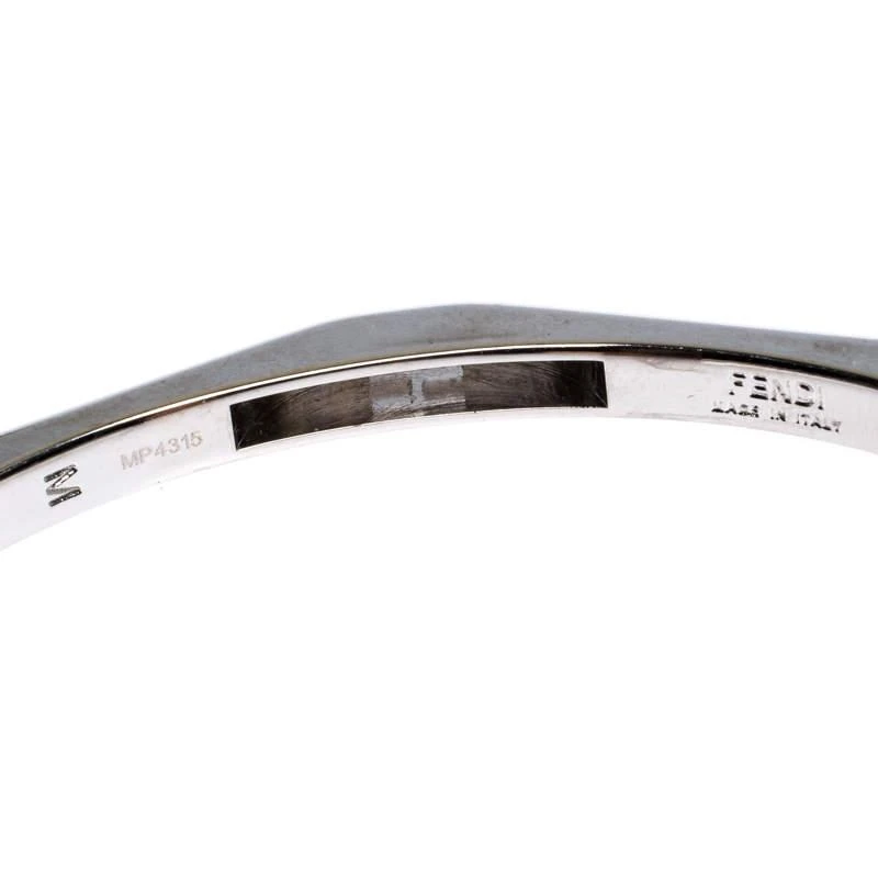 Fendi Baguette Silver Tone Open Cuff Bracelet 商品