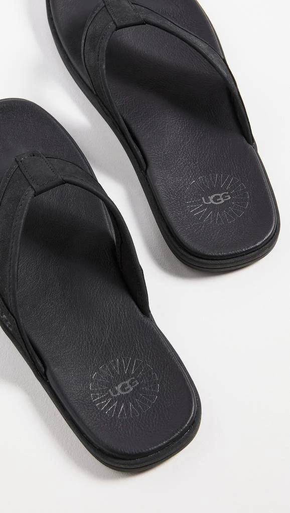 商品UGG|UGG Seaside Leather Flip Flops,价格¥598,第3张图片详细描述