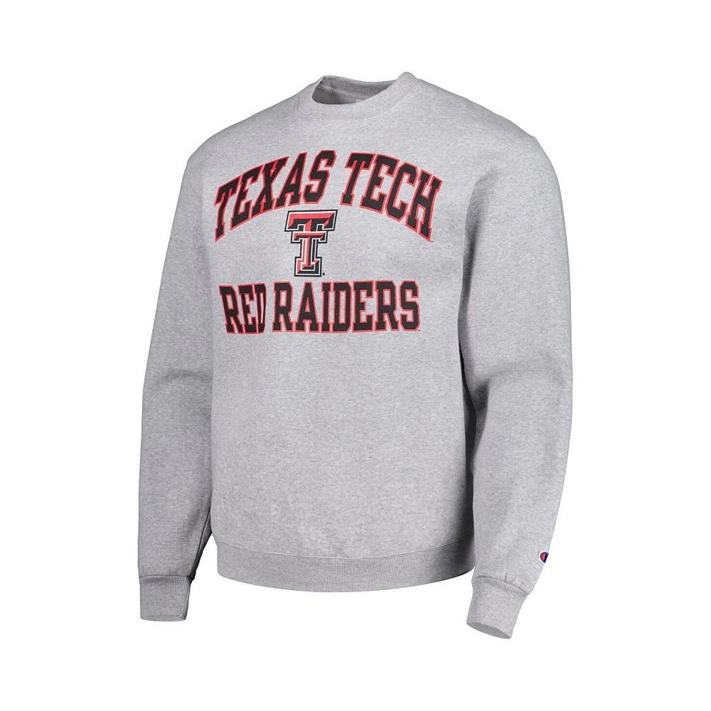 商品CHAMPION|Men's Heather Gray Texas Tech Red Raiders High Motor Pullover Sweatshirt,价格¥405,第2张图片详细描述
